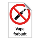 Vape forbudt