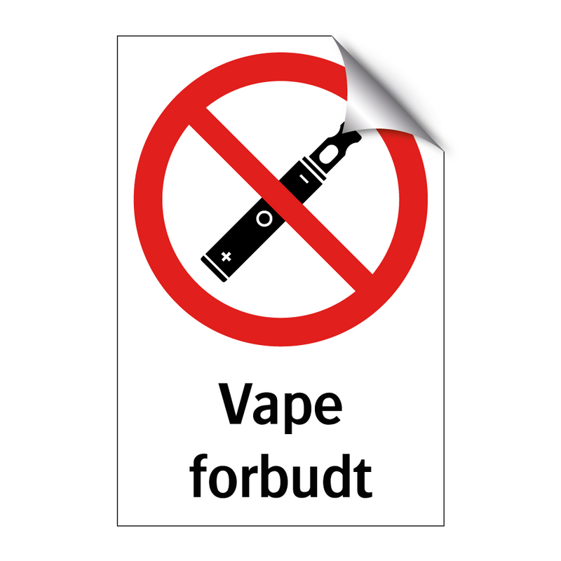 Vape forbudt