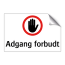 Adgang forbudt