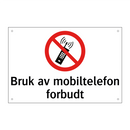 Bruk av mobiltelefon forbudt