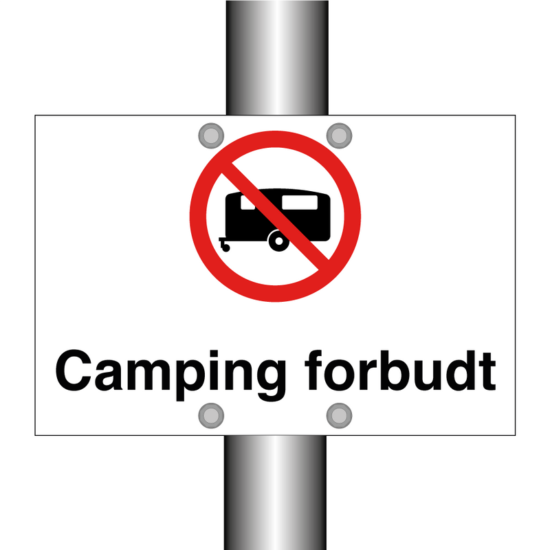 Camping forbudt campingvogn