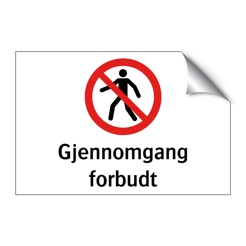 Gjennomgang forbudt & Gjennomgang forbudt & Gjennomgang forbudt & Gjennomgang forbudt
