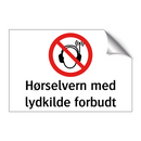 Hørselvern med lydkilde forbudt