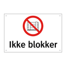 Ikke blokker