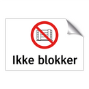 Ikke blokker