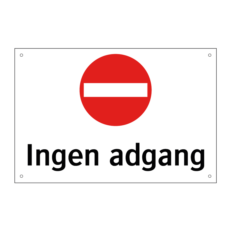 Ingen adgang