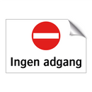 Ingen adgang