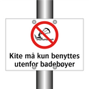 Kite må kun benyttes utenfor badebøyer