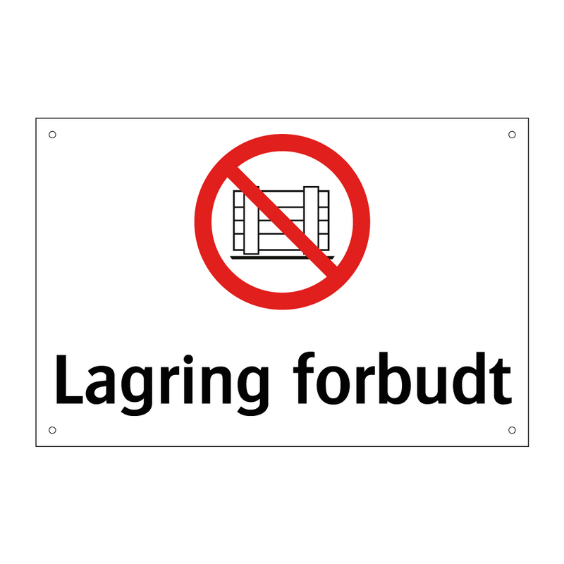 Lagring forbudt