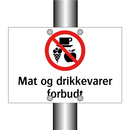 Mat og drikkevarer forbudt