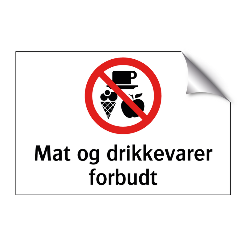 Mat og drikkevarer forbudt & Mat og drikkevarer forbudt & Mat og drikkevarer forbudt