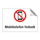 Mobiltelefon forbudt
