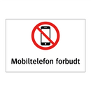 Mobiltelefon forbudt