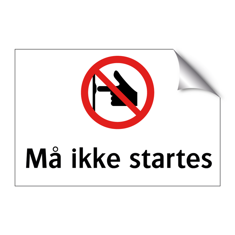 Må ikke startes & Må ikke startes & Må ikke startes & Må ikke startes & Må ikke startes