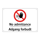 No admittance adgang forbudt