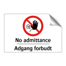 No admittance adgang forbudt