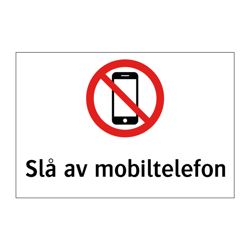 Slå av mobiltelefon & Slå av mobiltelefon & Slå av mobiltelefon & Slå av mobiltelefon