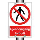 Gjennomgang forbudt