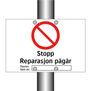 Stopp reparasjon pågår fjernes bare av