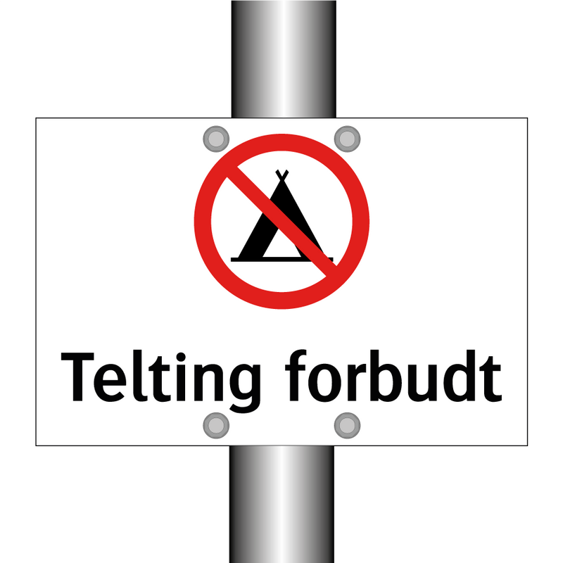 Telting forbudt & Telting forbudt & Telting forbudt & Telting forbudt & Telting forbudt