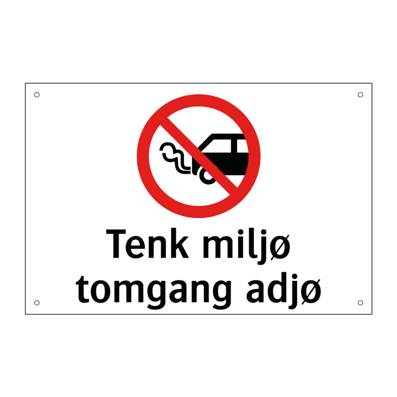 Tenk miljø tomgang adjø & Tenk miljø tomgang adjø & Tenk miljø tomgang adjø