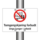 Tomgangskjøring forbudt unge lunger i arbeid