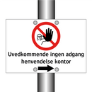 Uvedkommende ingen adgang henvendelse kontor - høyre