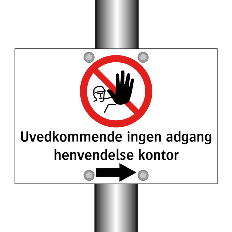 Uvedkommende ingen adgang henvendelse kontor - høyre