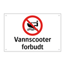 Vannscooter forbudt