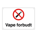 Vape forbudt