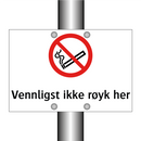 Vennligst ikke røyk her