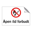 Åpen ild forbudt