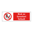Bruk av fyrverkeri forbudt