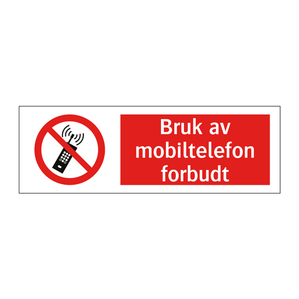 Bruk av mobiltelefon forbudt & Bruk av mobiltelefon forbudt & Bruk av mobiltelefon forbudt