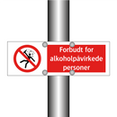 Forbudt for alkoholpåvirkede personer