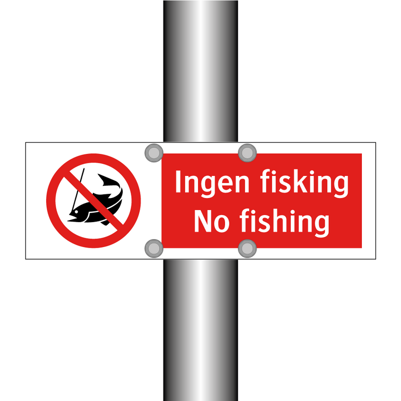 Ingen fisking No fishing & Ingen fisking No fishing & Ingen fisking No fishing