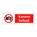 Kamera forbudt
