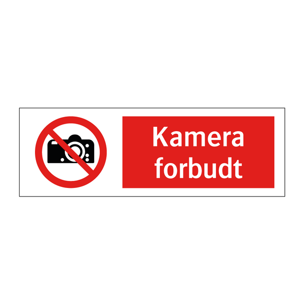 Kamera forbudt
