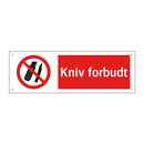 Kniv forbudt