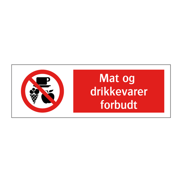 Mat og drikkevarer forbudt & Mat og drikkevarer forbudt & Mat og drikkevarer forbudt
