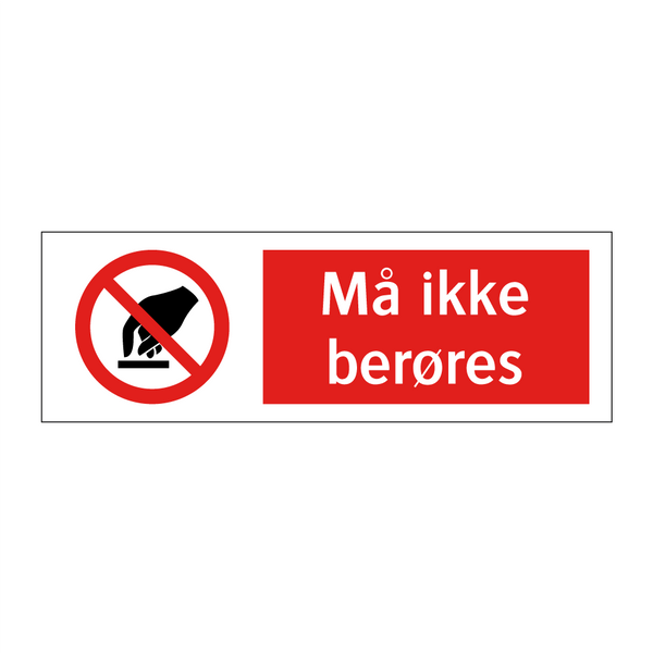 Må ikke berøres