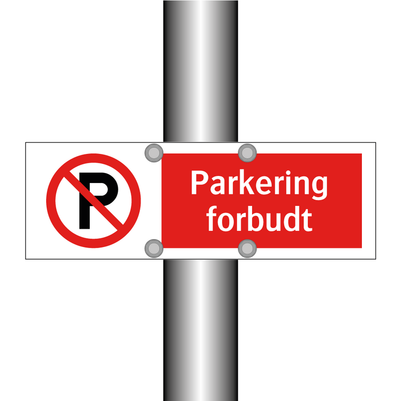 Parkering forbudt (p-symbol) & Parkering forbudt (p-symbol) & Parkering forbudt (p-symbol)