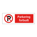 Parkering forbudt (p-symbol)