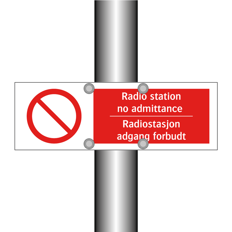 Radio station no admittance Radiostasjon adgang forbudt