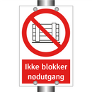 Ikke blokker nødutgang