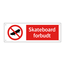 Skateboard forbudt