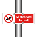 Skateboard forbudt
