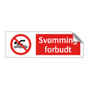 Svømming forbudt