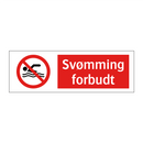 Svømming forbudt