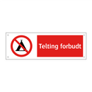 Telting forbudt
